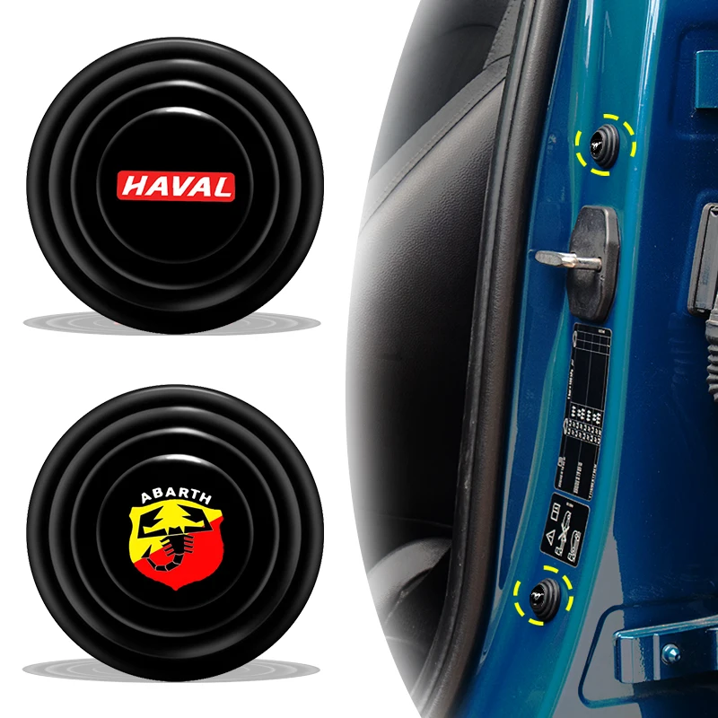 

4pcs Car Door Buffer Cushion Shock Absorption Cushion Stickers for Abarth 595 Competizione Carbono 500 Puto Car Accessories