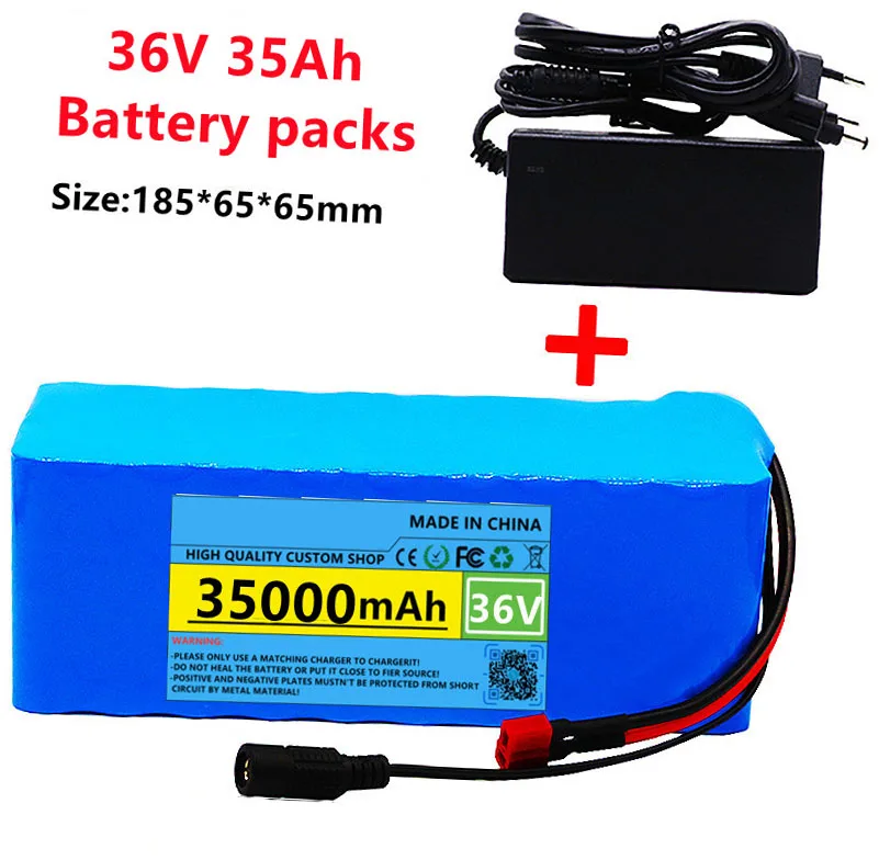 

36v lithium ion battery 37v 35Ah 1000w 10S3P Li ion Batteries Packs For 42v E-bike Electric bicycle Scooter with BMS + Charger