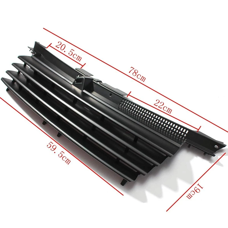 Черный Автомобильный гриль-матовый черный передний капот решетка для VW/Jetta/Bora MK4