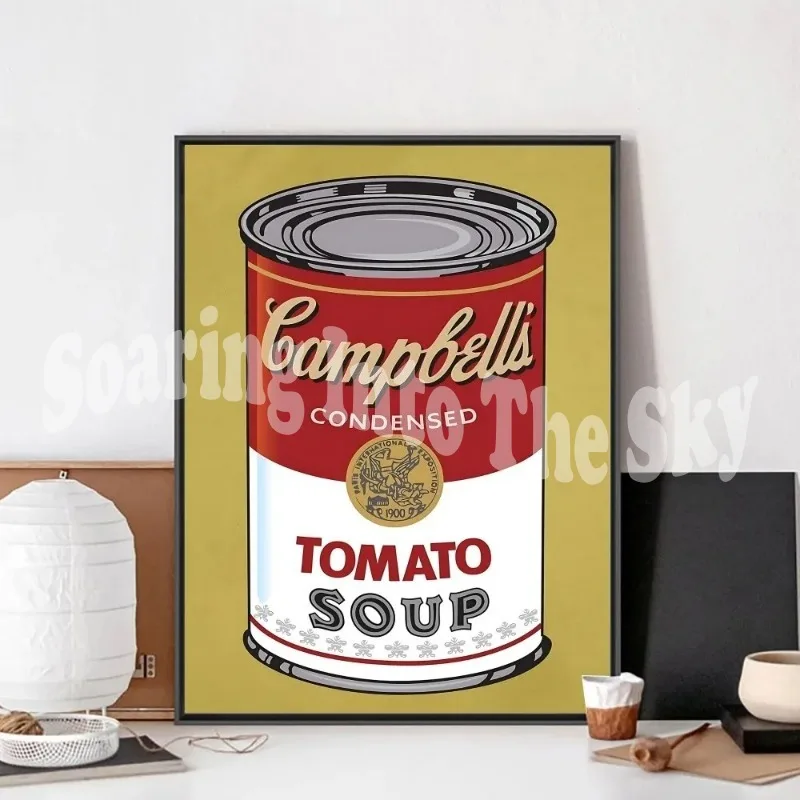 Энди Уорхол поп-арт томатный суп плакат крафт-клуб бар бумага винтажный