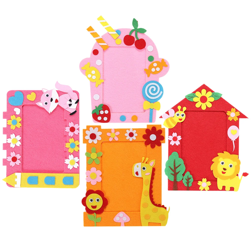 

Frame Photo Craft Picture Christmas Handmade Kit Toy Felt Holiday Making Educational Toys New Decorations Year Chinese Party