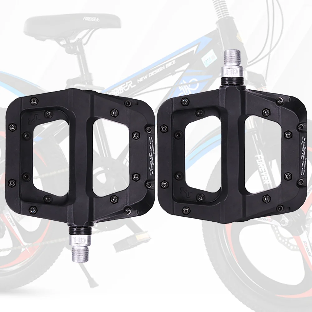 

Universal Bike Pedals Platform Pedals for BMX MTB Mountain Bike Parts Accessories Black 1 Pair