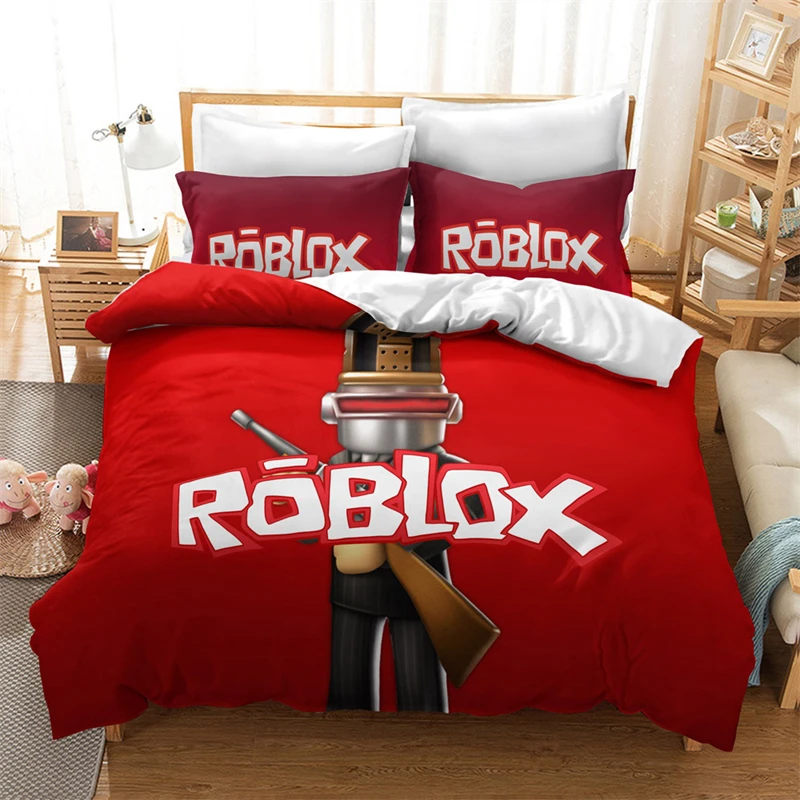 Комплект постельного белья roblox-games с мультяшными 3d-изображениями набор