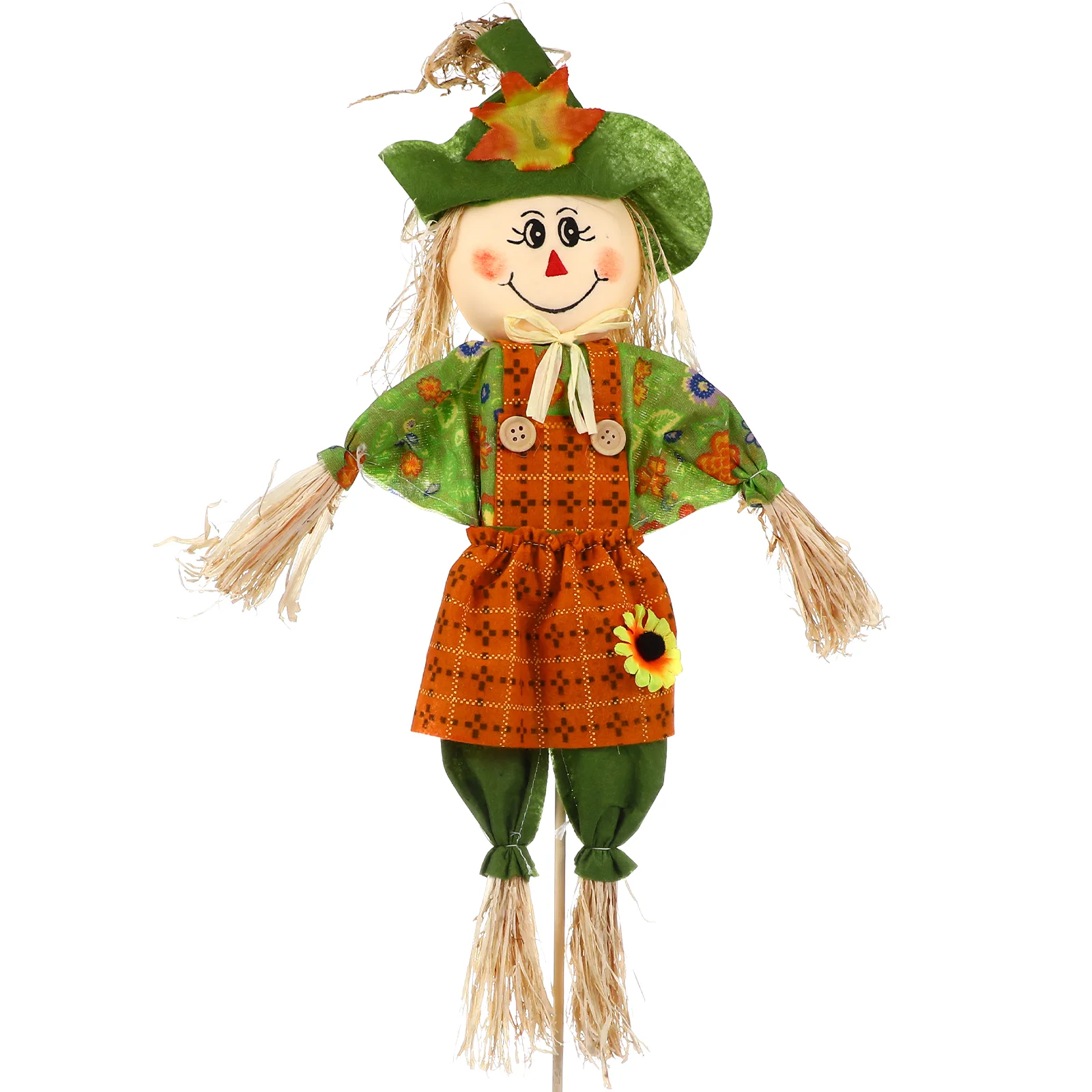 

Autumn Scarecrow House Decorations Home Outdoor Bamboo Stick Decorative Scarecrows Halloween For garden