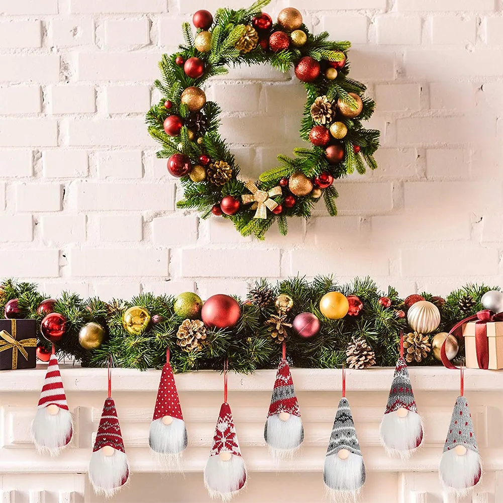 Тканевая кукла Рождественская подвеска уникальный рождественский гном