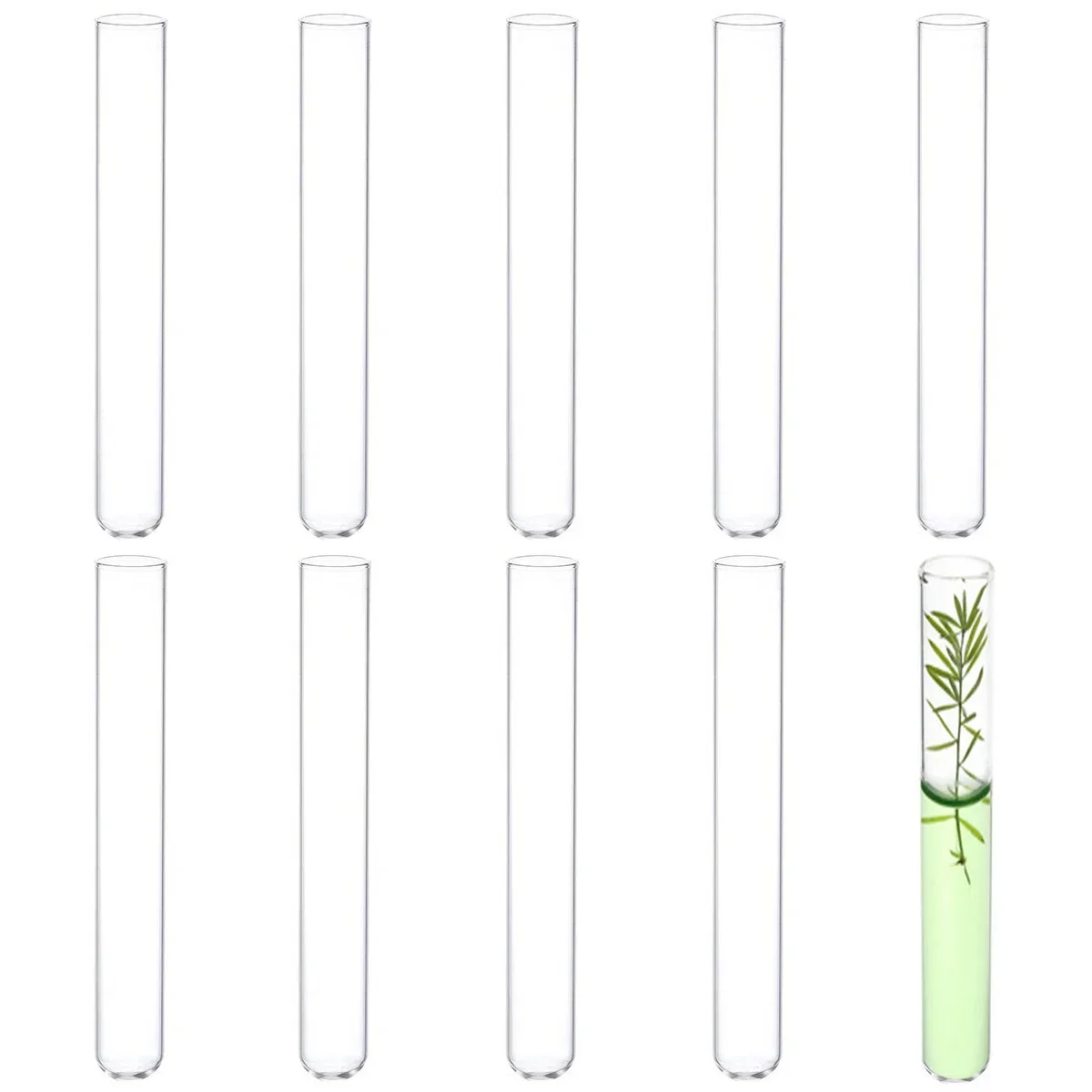 Пробирки из боросиликатного стекла 10 шт.