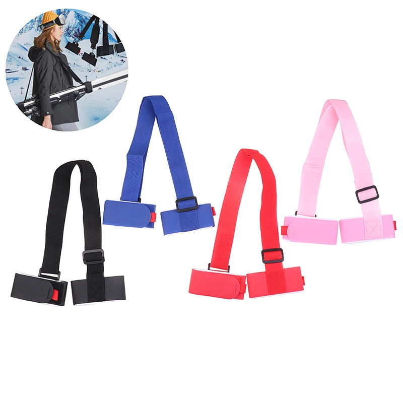 

1Pc Nylon Skiing Straps Adjustable Skiing Pole Shoulder Handle Straps Protecting For Snowboard Fixed Sled Straps