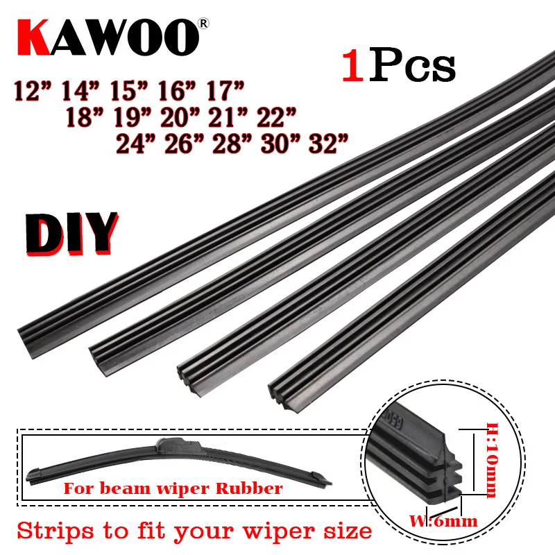 

1 шт., сменные полоски для щетки стеклоочистителя автомобиля, резиновая полоска для лобового стекла автомобиля, 6 мм, 12 "-26", 28 дюймов, 30 дюймов, 32 дюйма, безрамные стеклоочистители, автоаксессуары