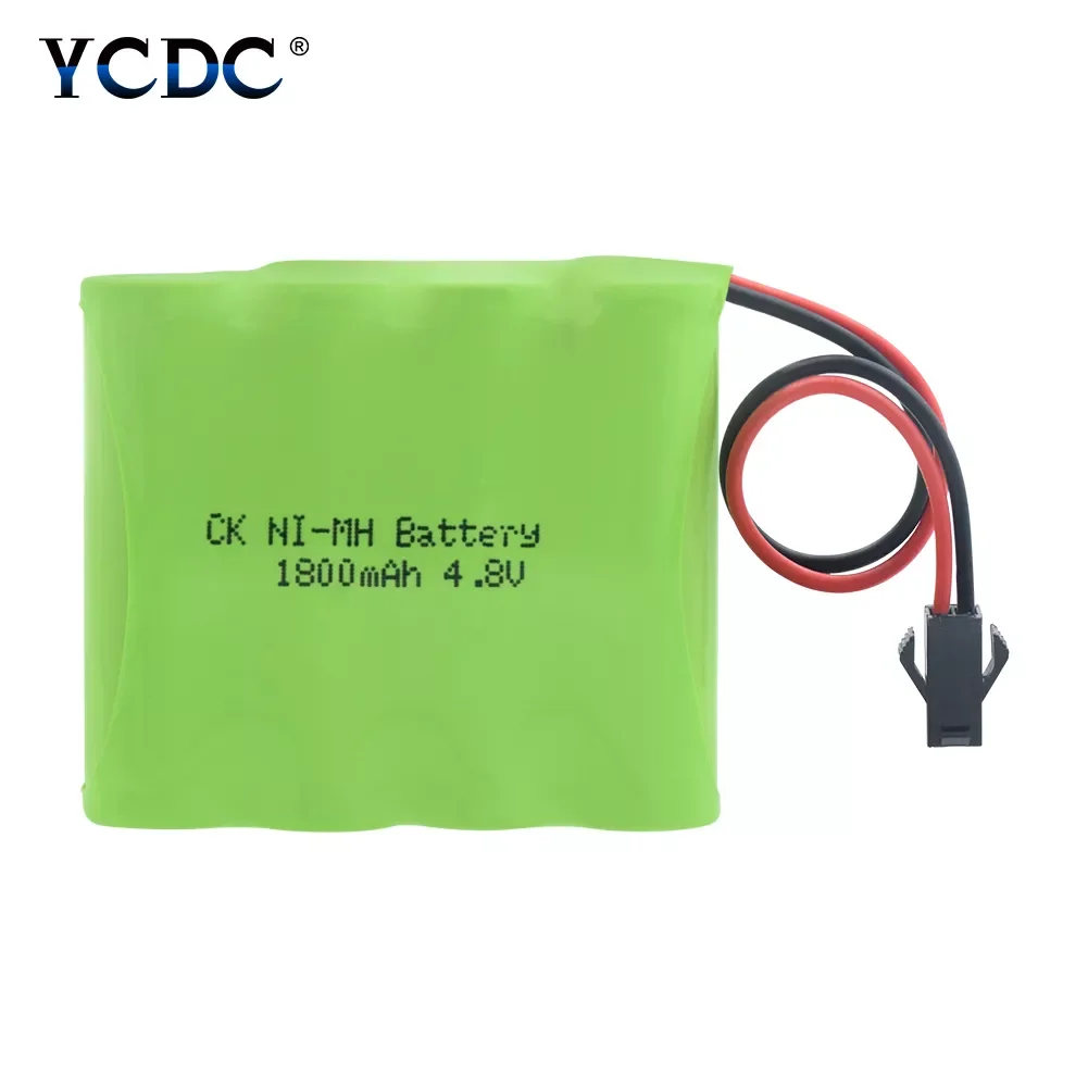 

4.8v battery 1800mah ni-mh bateria 4.8v nimh battery pilas recargables pack aa size With SM-2P Connector for rc car toy tools
