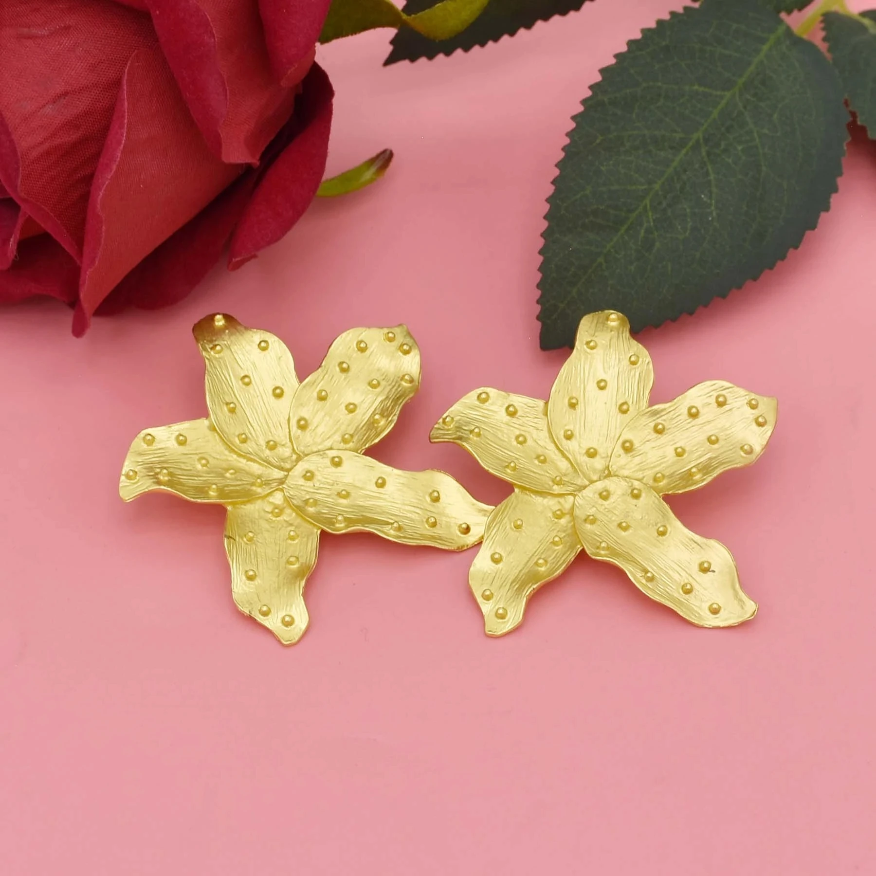 Винтажные серьги-подвески Bohojewelry в форме цветка для женщин серьги из нержавеющей