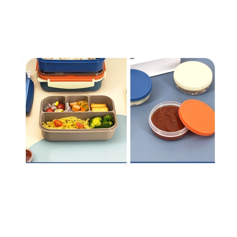 Bento Box Ланч-бокс для детей детей/малышей/взрослых 1300 мл-4 отделения взрослых