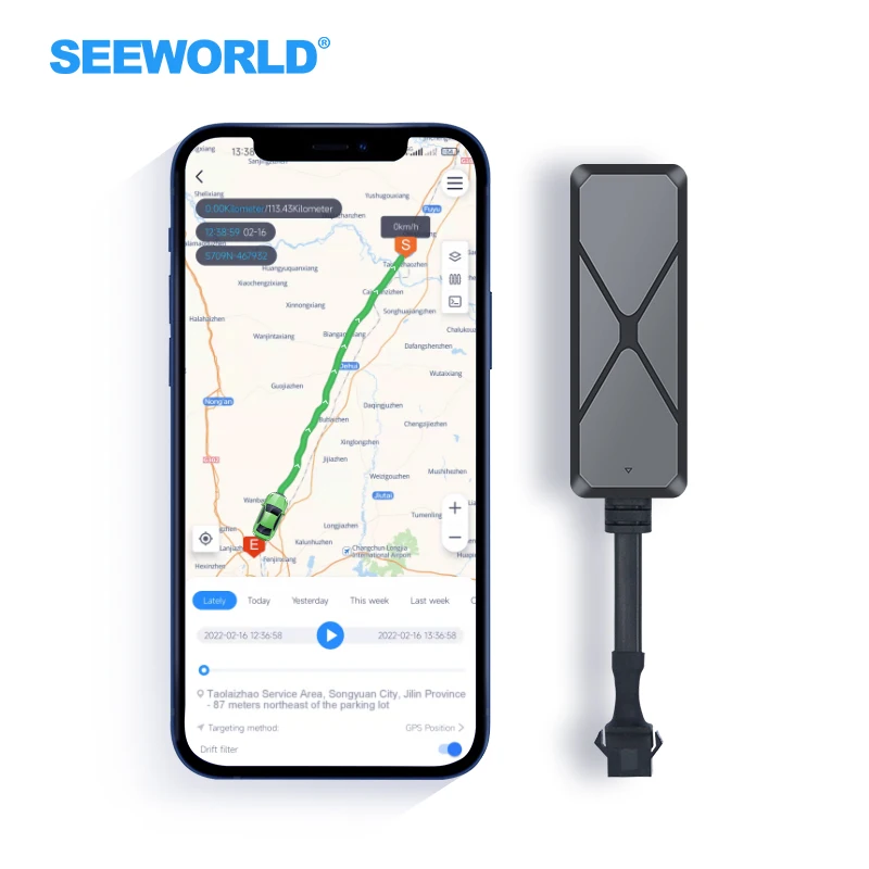 Seeworld S112B small portable GPS locator tracking device FREE system bike vehicle motorcycle car gps locator(SUGAR)