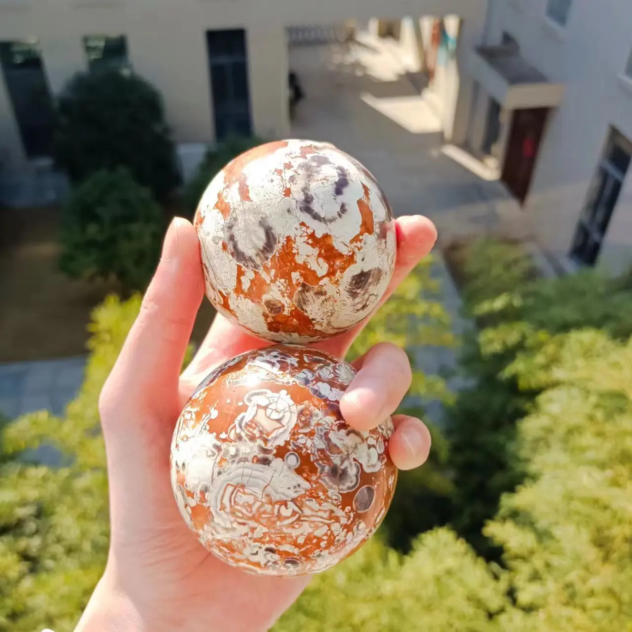 

1 шт. 6-7 см Высокое качество Лидер продаж природный драгоценный камень кристалл сфера деньги агатовый шарик исцеляющий духовный камень для домашнего декора