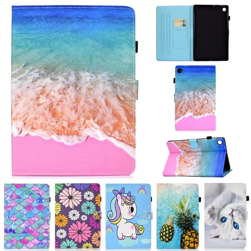 

For Samsung Galaxy Tab A7 Lite Case Leather Tablet Cover For Funda Samsung Tab A7 Case For Samsung Tab A8 2021 SM-X200 T500 T220