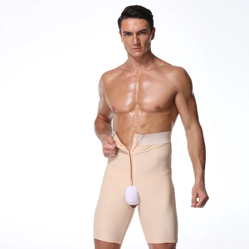 Men Tummy Control Shorts Shapewear High Waist Leg Slimming Girdle Body Shaper Underwear Boxer Briefs