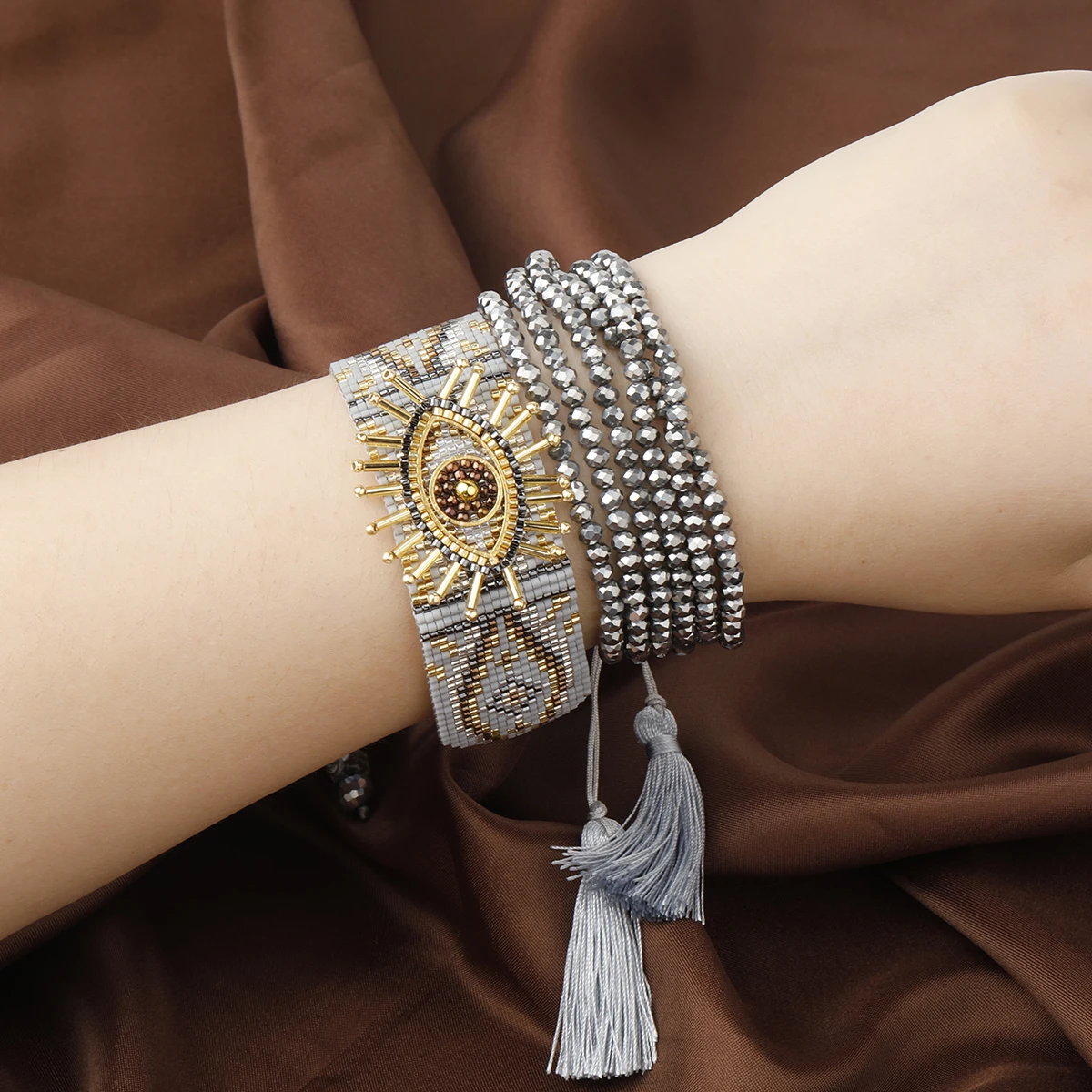 

YUOKIAA Evil Eye Bracelets for Women Mostacillas Miyuki Seed Beads Bracelet Pulseras Mujer Armband Jewelry Gift Trending Product