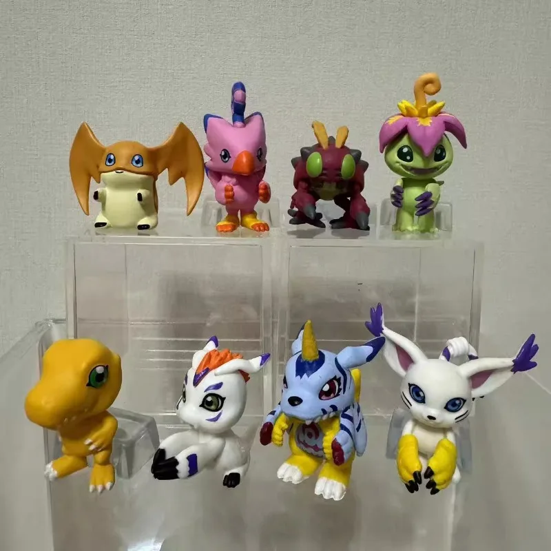 Digimon Adventure Gashapon Toys Tailmon Patamon Palmon Piyomon Tokomon Agumon Прекрасная фигурка Модель Украшения