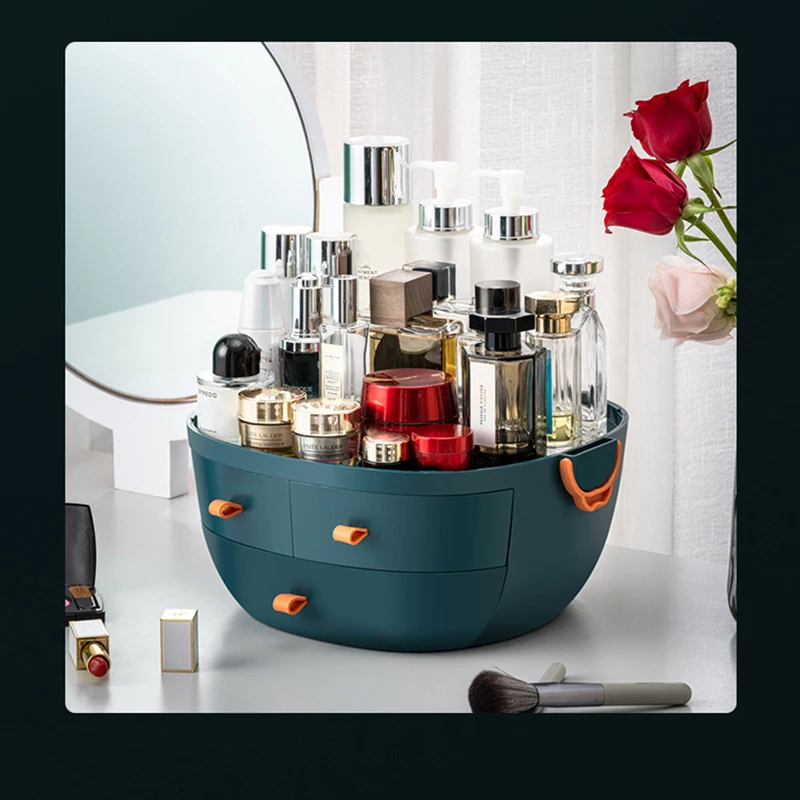

New Cosmetic Storage Box Bathroom Cosmetic Storage Box Lipstick Container Waterproof Drawer Makeup Storage Box