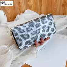 Vianna Sexy Leopard Print Crocodile Pattern Long Wallet Women Purses Card Holder Fashion Zipper Wallet With Coin Purse Female