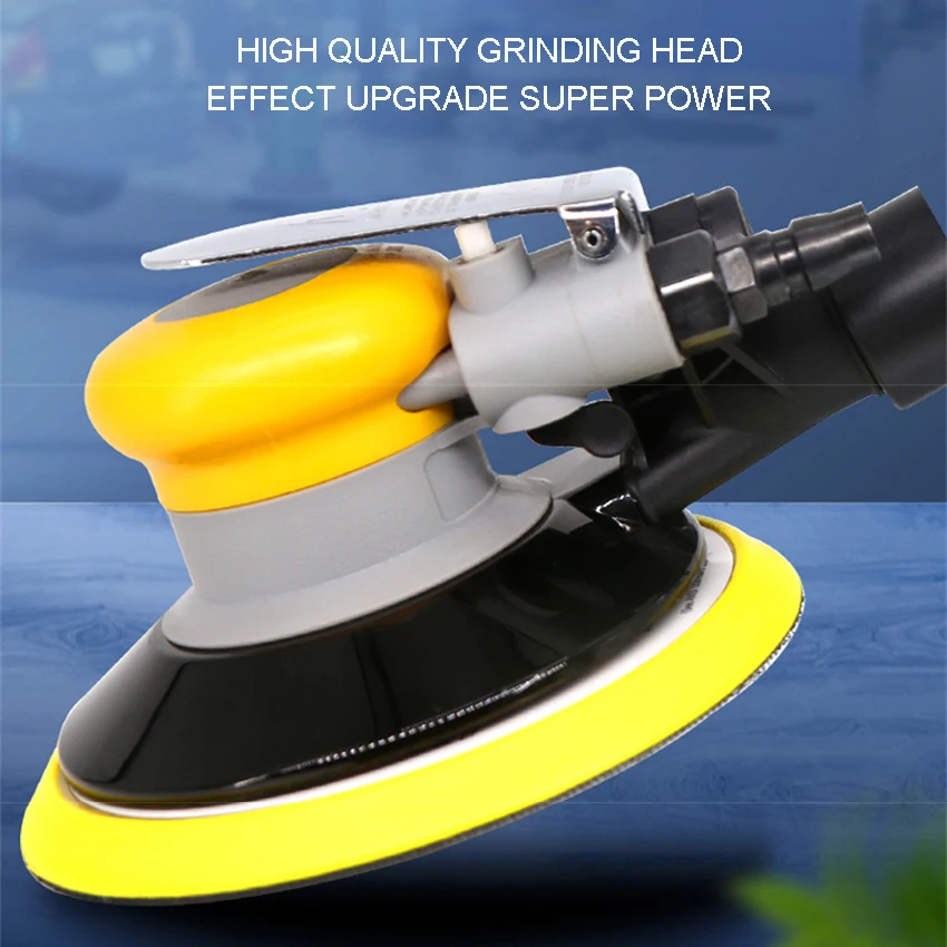 5/6 Inch Pneumatic Sander Dry Grinder Air Sander Polisher Tool Polishing Random Orbit Palm Machine Grinder for Auto Body Repair