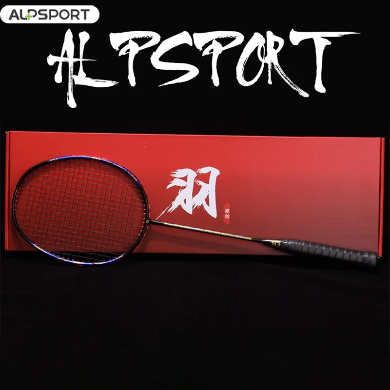 ALPSPORT QK 4U 32Lbs Badminton Rackets Full Carbon Fiber Gift Box Student Competition Free Shipping Tennis Stringing Machine |
