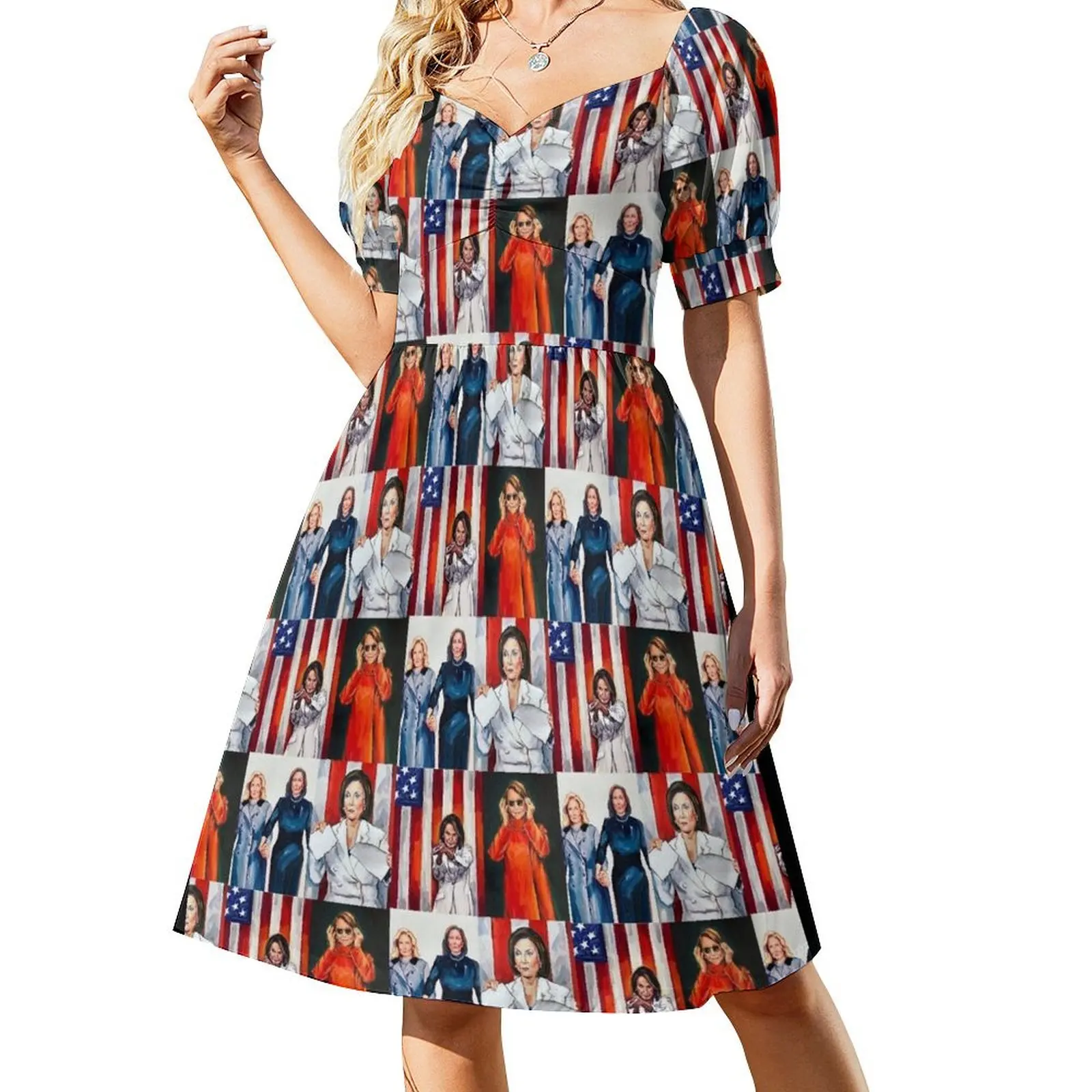 Платье с короткими рукавами Speaker Pelosi's Greatest Hits летнее женское платье модный