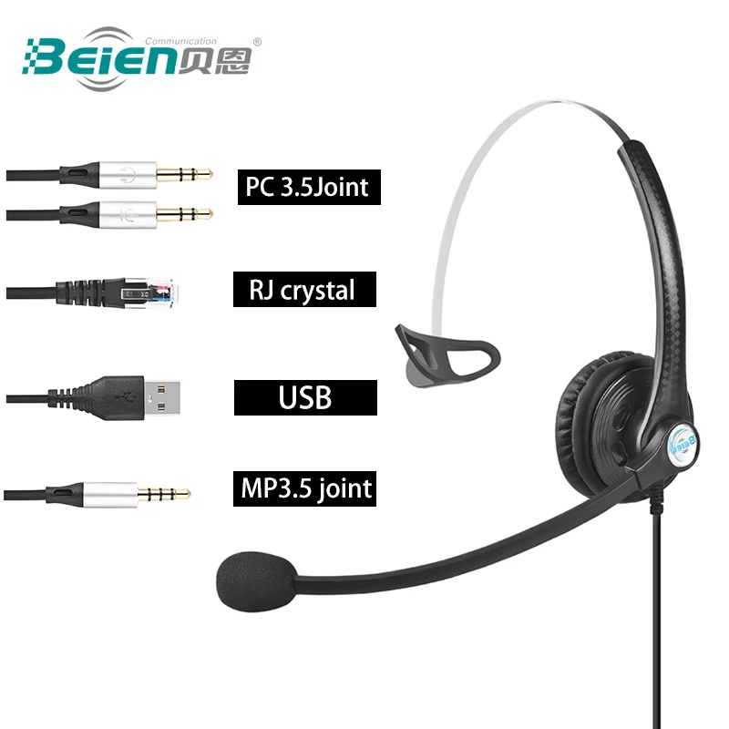 

A16 Wired Headset,Noise Cancelling Headphone With Controller,Connect PC/Mobile Phone/Telephone/Call Center,Earphone of Operator