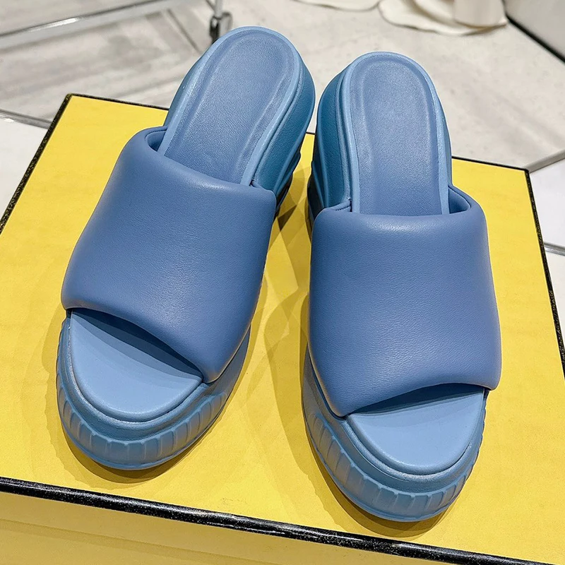 

Women's Wedges Shoes 2023 Luxury Summer Slippers Casual Platform Shoes Daily Lady Shoes Outdoor Indoor Sandals