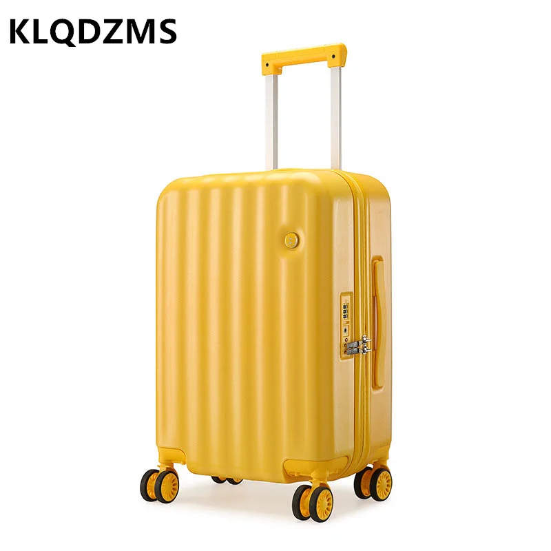 KLQDZMS 20-Inch Mute Universal Wheel Portable Trolley Case Travel Good Storage Luggage High-value Student Suitcase Male