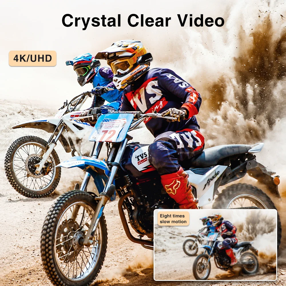 Спортивная Экшн-камера Drift Ghost XL Pro 4K + WiFi IPX7 водонепроницаемая камера с защитой от