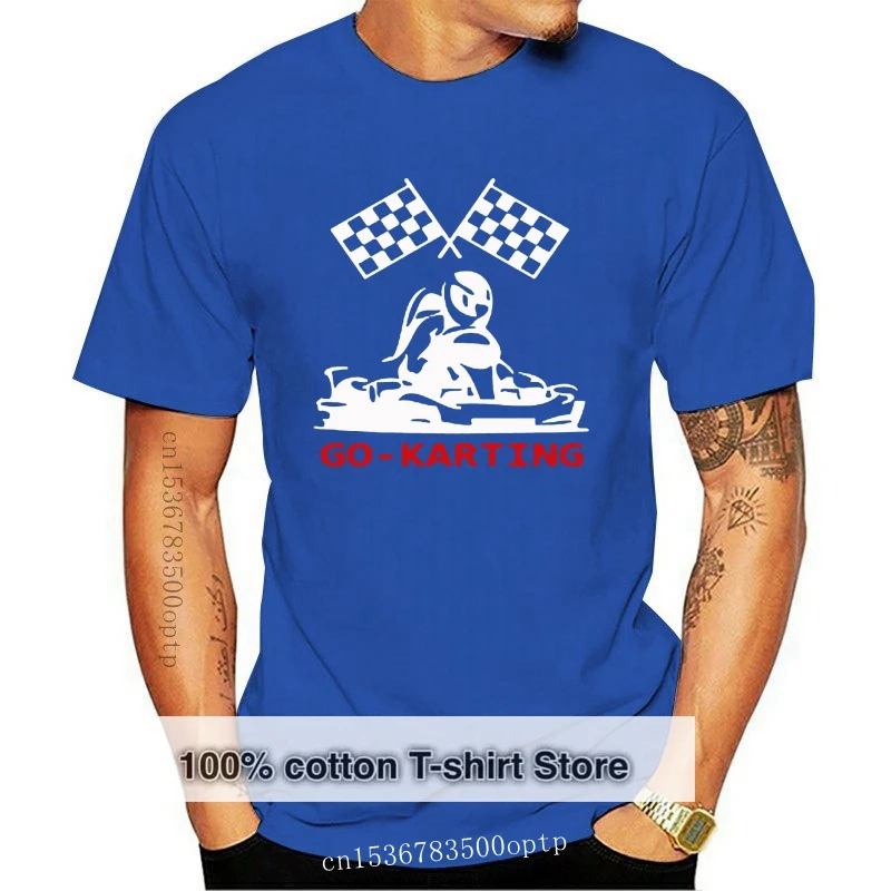 

New Go-karting Go Kart Fans Racinger Logo Men's Black T-shirt women
