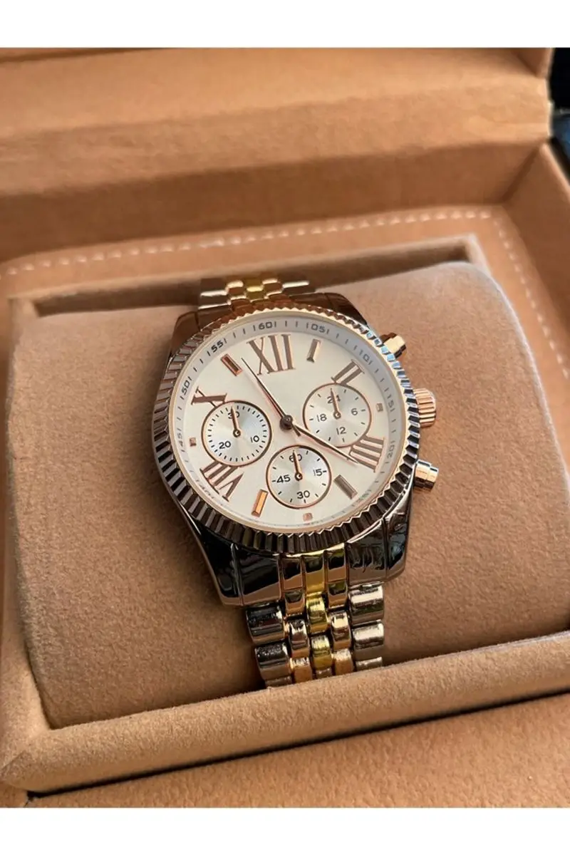 

Rose Gold silver Quartz Analog women wrist watch Stylish Clothing women's wrist watch