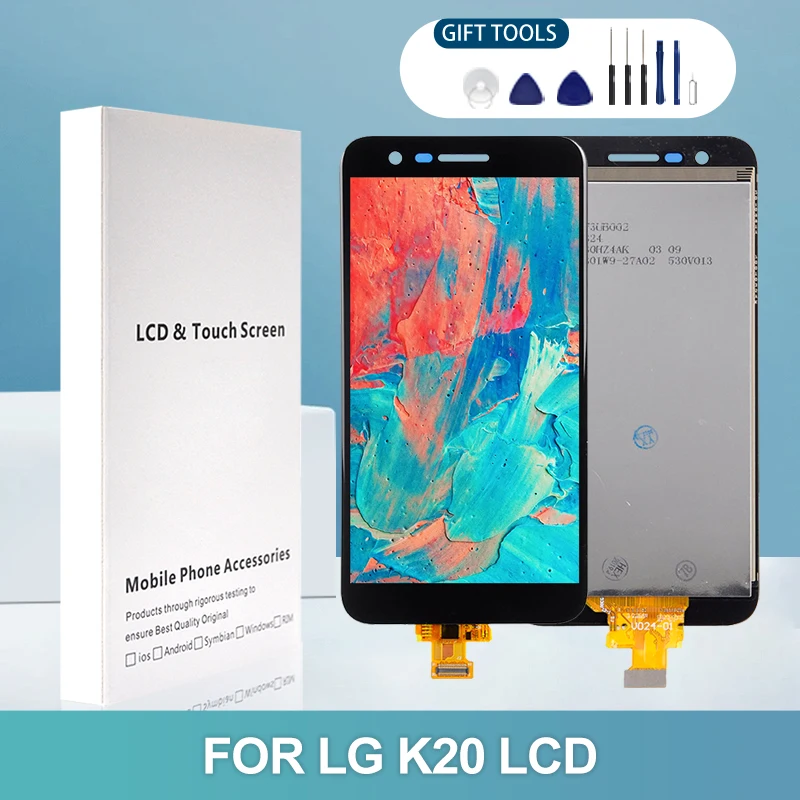 Дисплей 5,45 дюйма K8 Plus для LG K20 2019, ЖК-дисплей с сенсорной панелью и цифровым преобразователем в сборе, бесплатная доставка с инструментами, 1 шт.