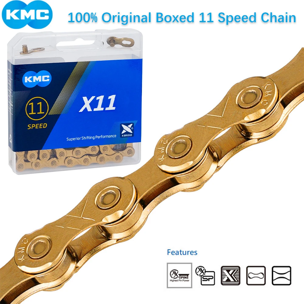 Цепь для горного велосипеда KMC X11 118L X11EPT X11SL цепь Shimano/SRAM/Campagnolo |