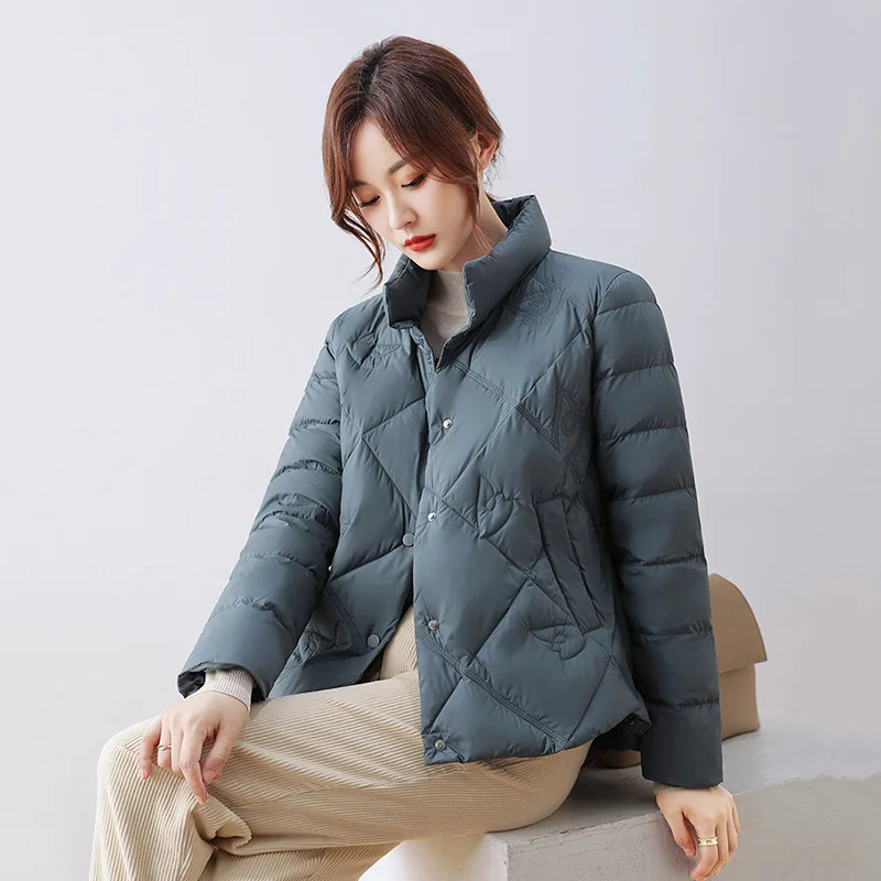 Down Jacket Women Lightweight New Style Autumn and Winter 2022 Thin Coat