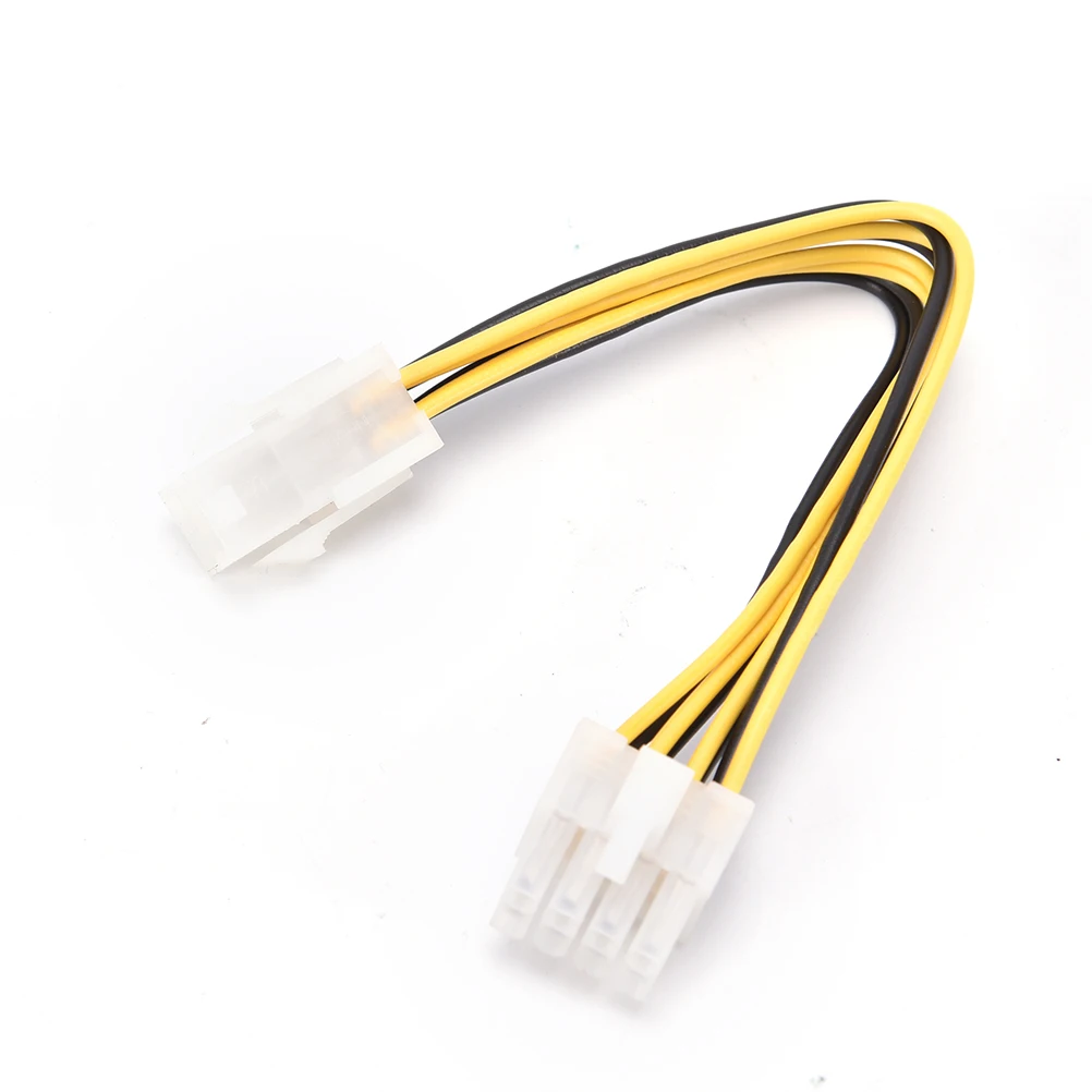 1PC 1 A Male Head To Eight ATX 4 Needle Pomen EPS CPU Power Converter Cable Wire Adapter 12 v ATX P4 To EPS 8 Needles  15cm