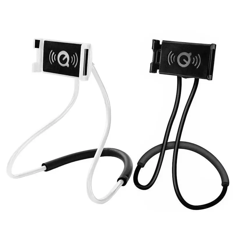 

Hanging On Neck Universal Mobile Phone Stand Flexible Lazy Phone Holder For Hanging On Neck Free Rotating Neck Phone Holder