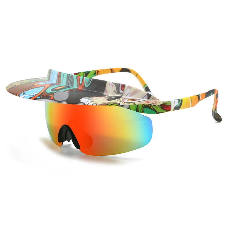 Европейские и американские велосипедные очки в большой оправе модных цветов с