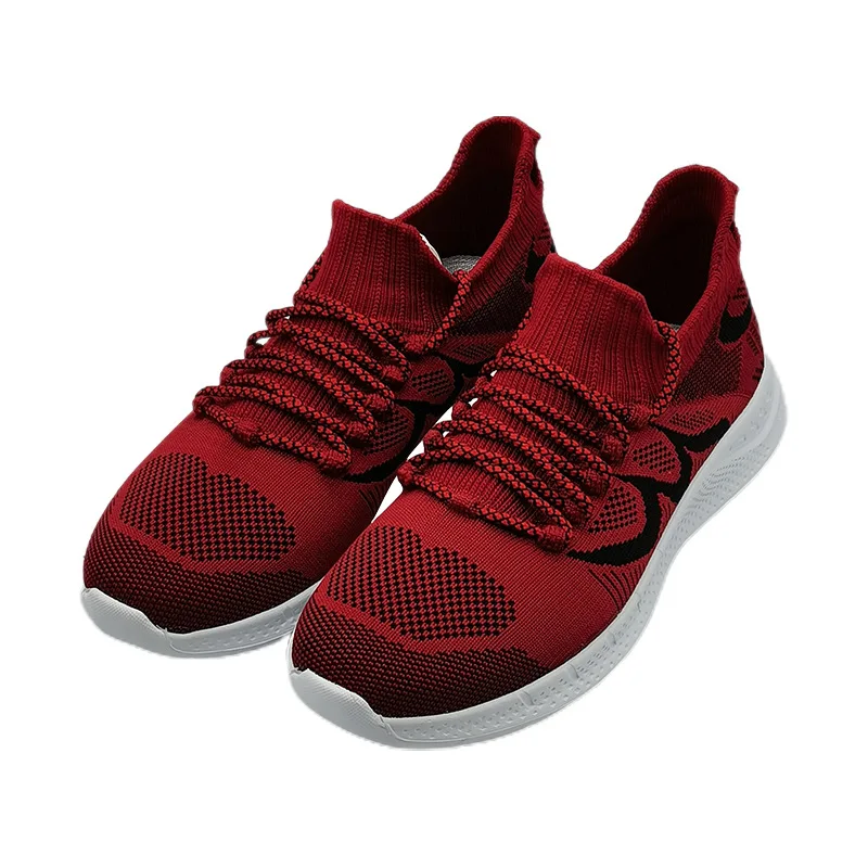 Men's shoes 2022 new flying woven breathable mesh sneakers women's running shoes couples fashion casual shoes