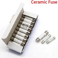 10pcs ceramic fusible 5x20mm 6x30mm 10x38mm fast blow tube fuses 250500v 0 5 1 2 3 4 5 6 8 10 15 16 20 32a amp fuse