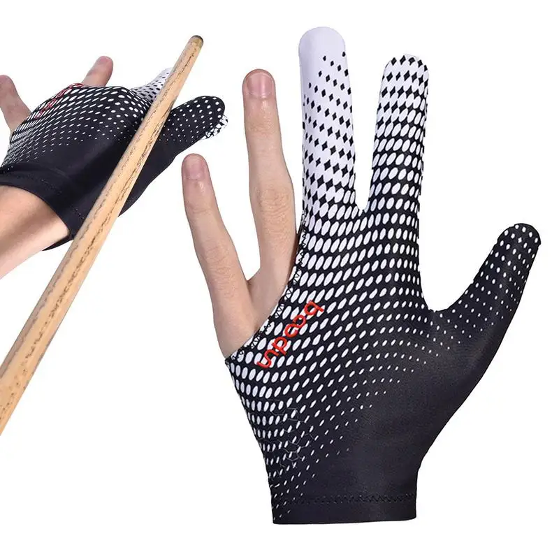 

Open Finger Billiards Gloves Billiards Gloves Show Gloves 3 Fingers Breathable Ergonomic Anti Slip Billiard Gloves For Various