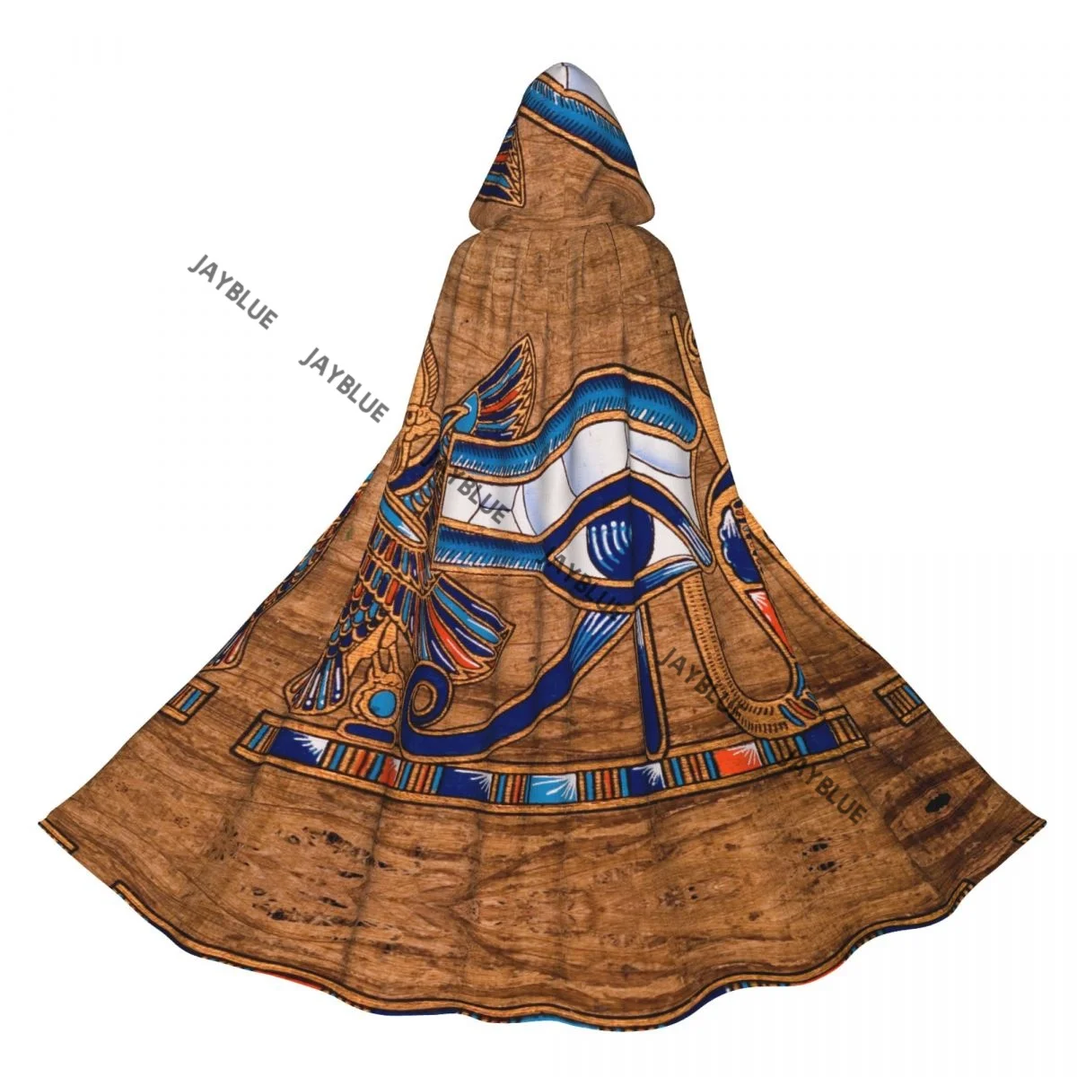 Унисекс взрослый египетский папирус Гора плащ с капюшоном длинный костюм ведьмы