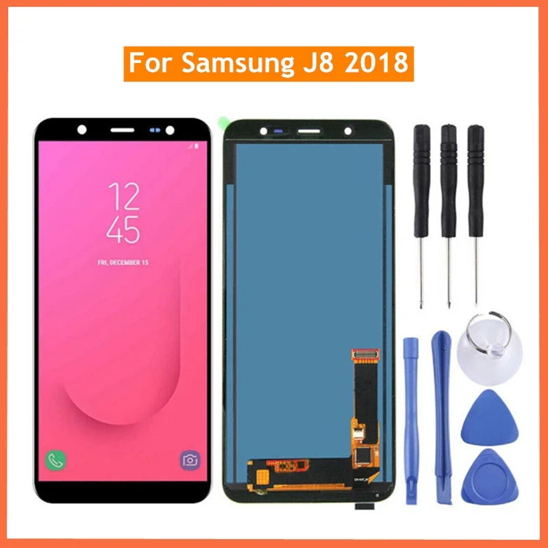 

100% Super 6.0'' LCD Screen For Samsung Galaxy J8 2018 AMOLED Display Touch Screen Replacement For Galaxy J810 J810F SM-J810M