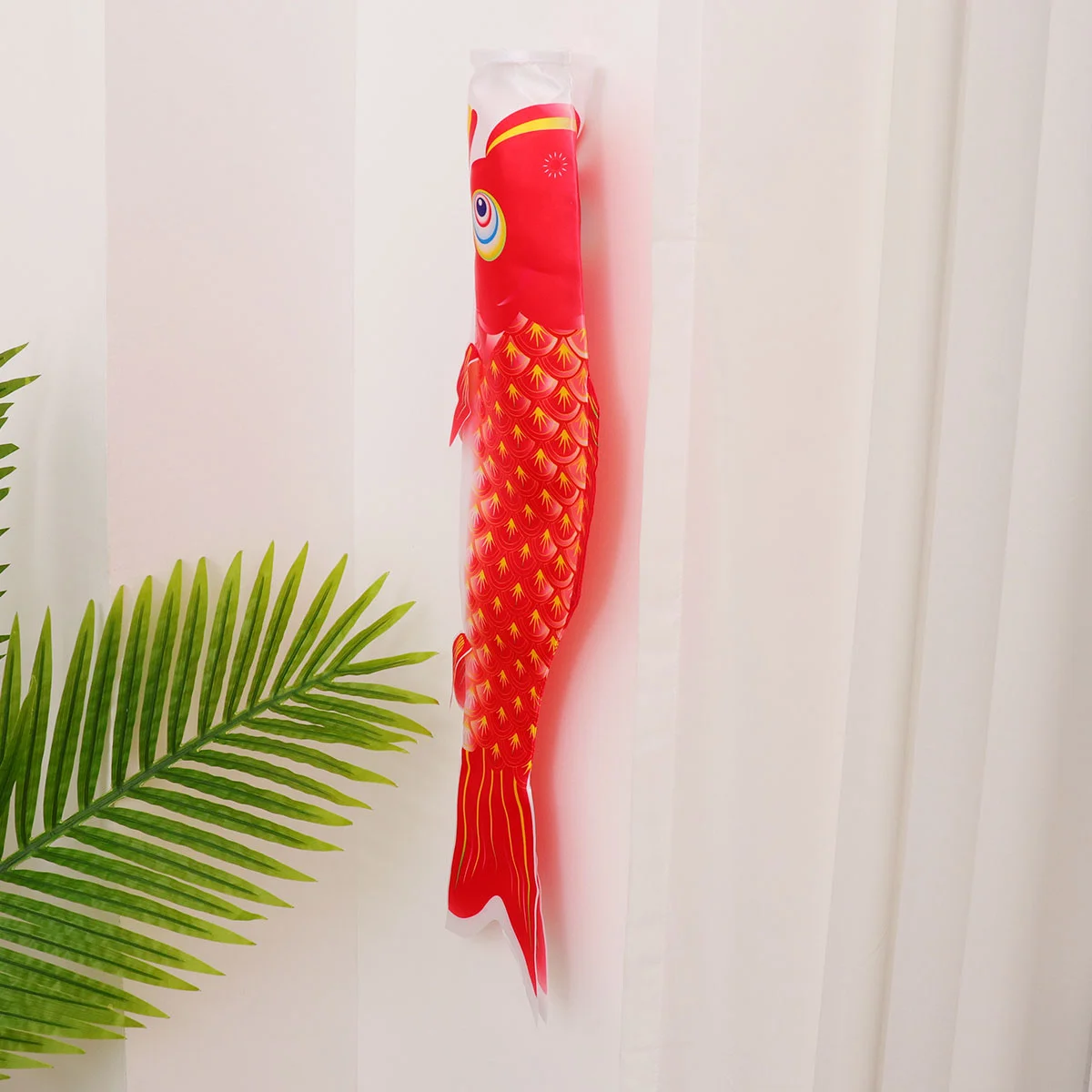 

Japanese Carp Windsock Wind Streamer Flag Kite Koinobori Hanging Decor for Festival Garden Sushi Bar Izakaya Room Red 70cm