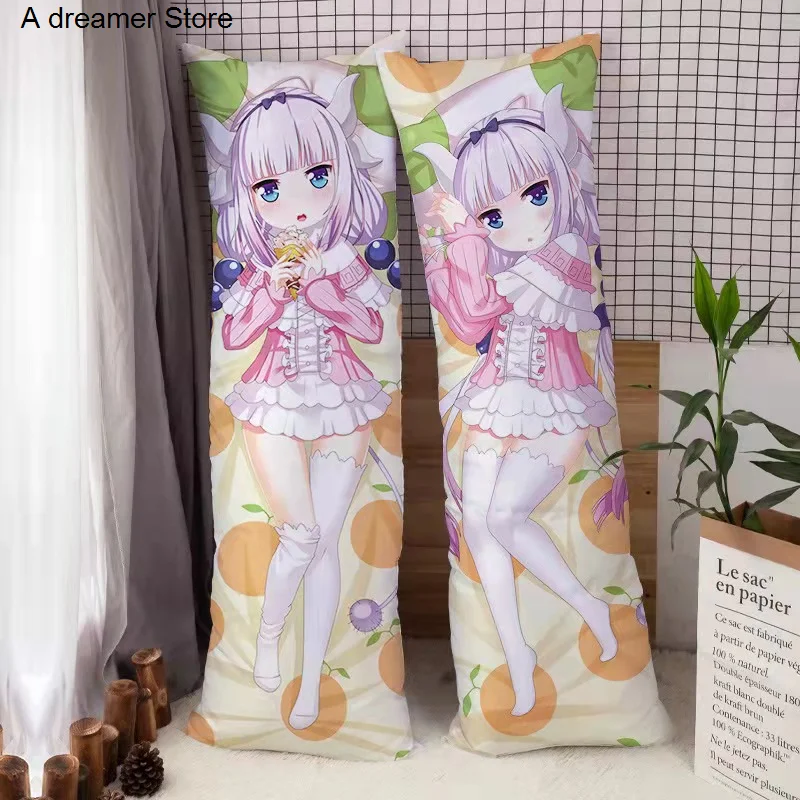 

Anime Kobayashi-san Chi No Maid Dragon Dakimakura Pillow Case Miss Kobayashi's Dragon Maid Kanna Kamui Full Body Pillowcase