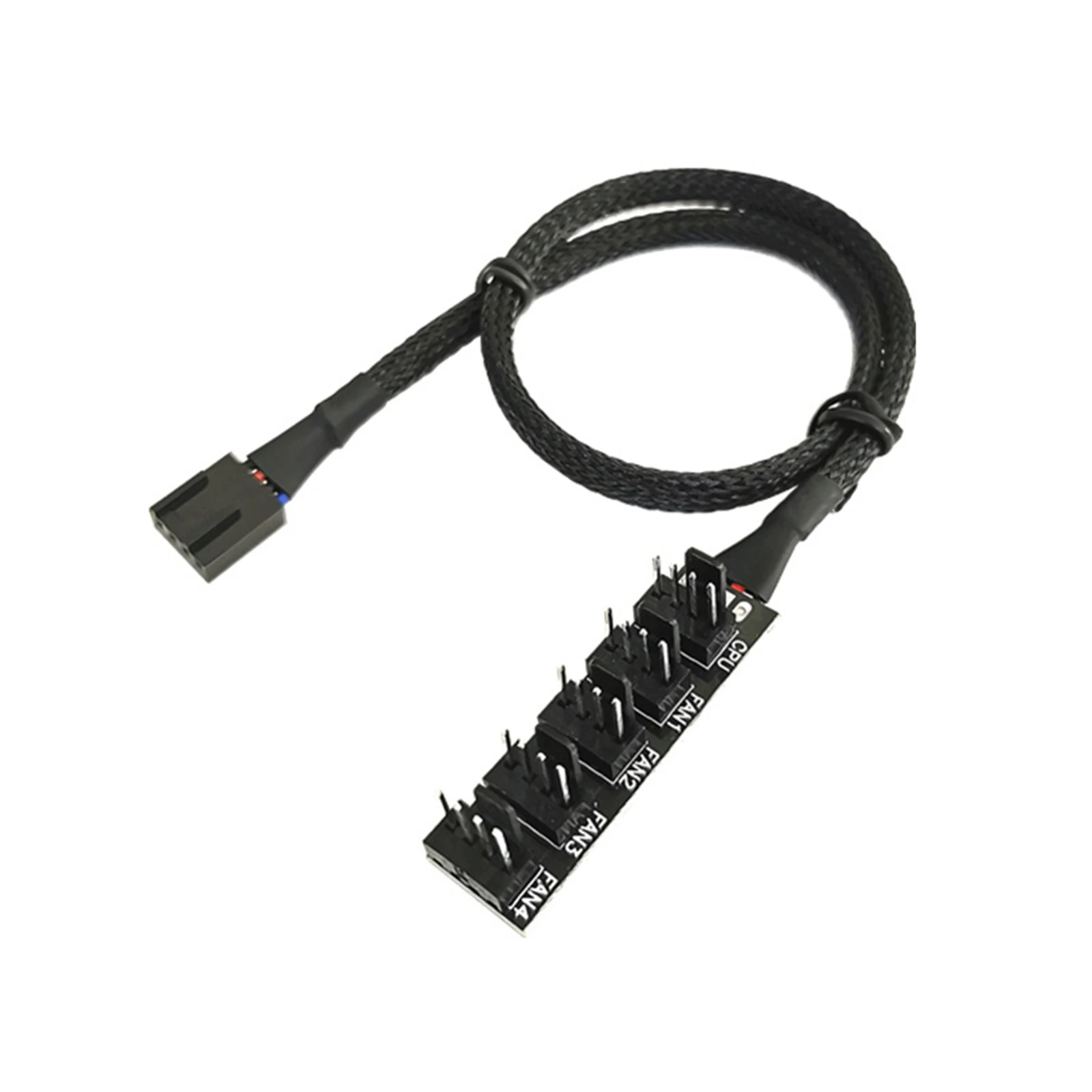 

Computer Case Fan 40cm 1 To 5 4-Pin PWM Fan CPU HUB Splitter PC Case Cooler Power Cable Adapter Black Welding Tool Kits 10 PCS