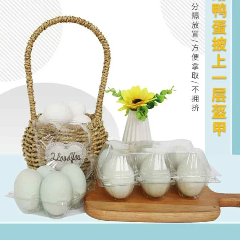 Прозрачный пластиковый лоток для яиц утки оригинальный пакет супермаркета