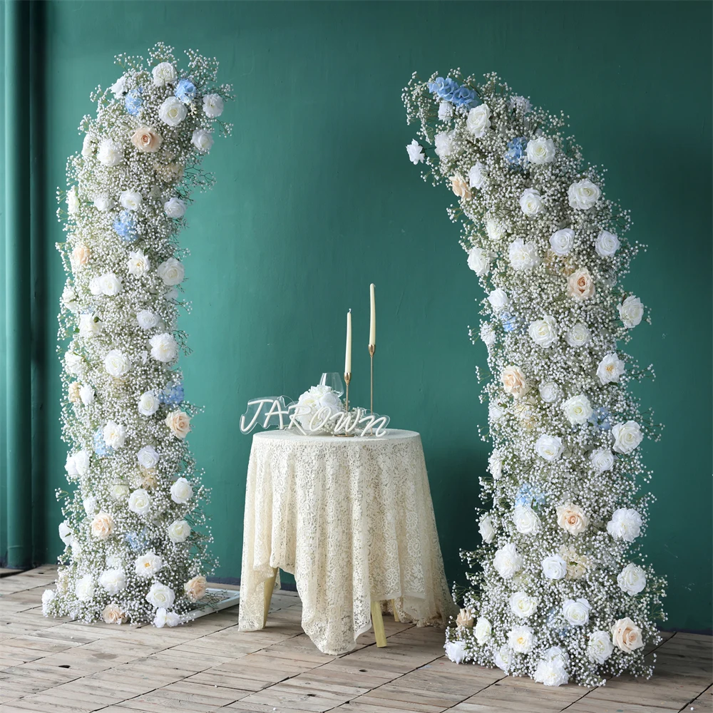 Белая синяя серия шампанского роза Гипсофила детская дышащая Цветочная