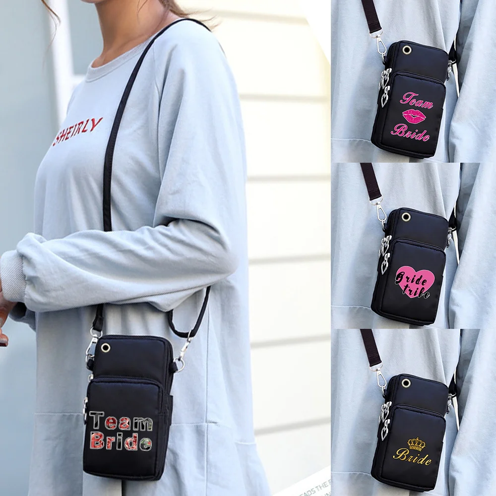 

Shoulder Bag Universal Mobile Phone Bag for Samsung/iPhone/Huawei Bride Series Wallet Sport Bag Women Phone Case Pouch Crossbody