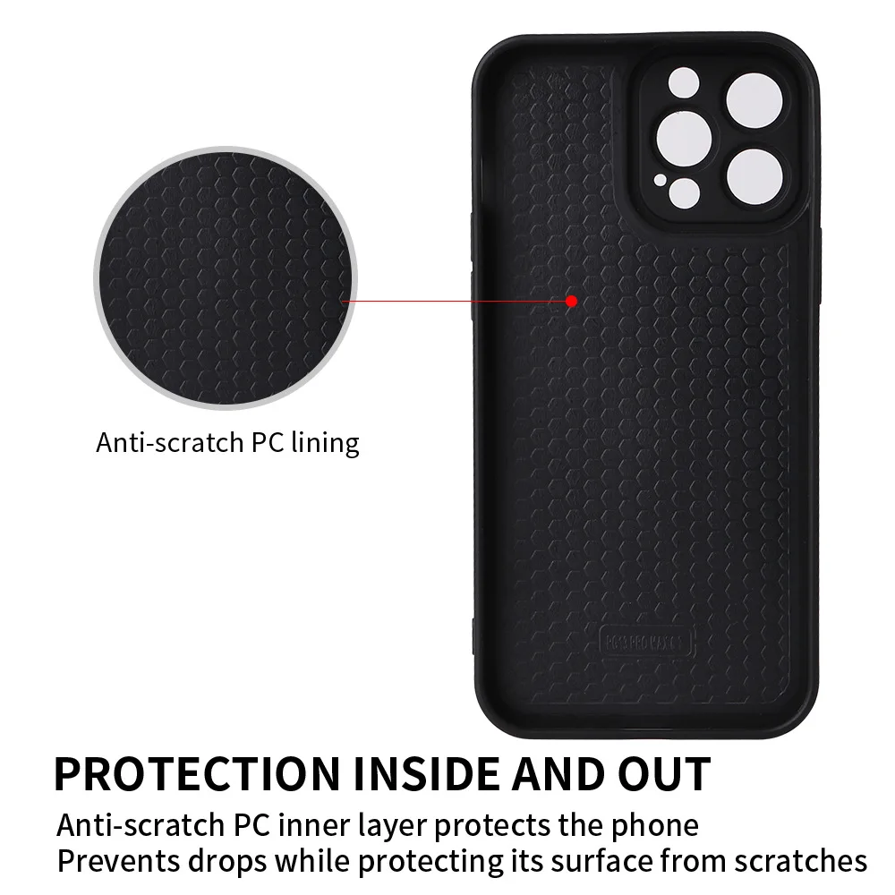 High Quality Geometry PU Leather Soft Phone Case For Iphone 14 Pro Max 14 Plus 11 12 13 Pro Max New